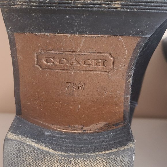 Black Coach Leather Chelsea Boots Men Sz 7.5 Vintage MSRP 300+ main image 6